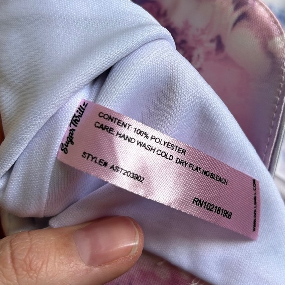 Sugar Thrillz Pink Blue Purple Pastel Angel A-Line Mini Skirt Casual Small - Picture 4 of 8